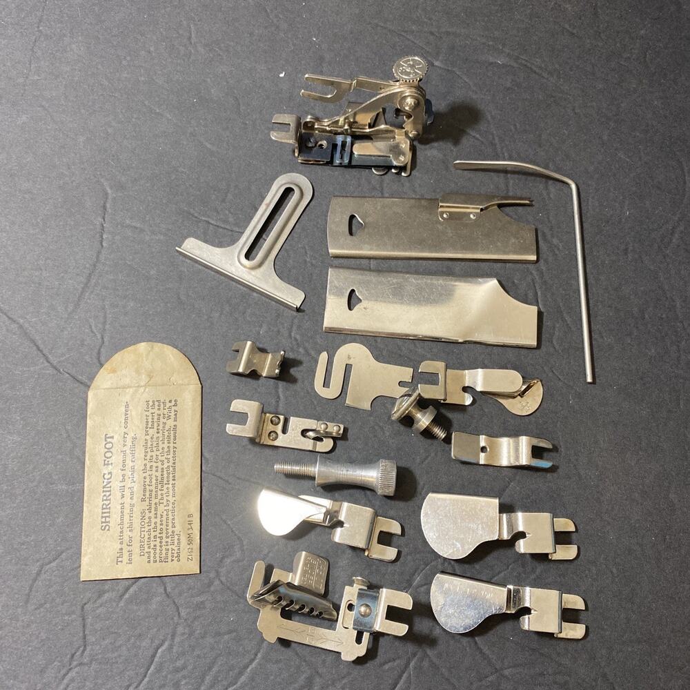 Vintage Box Of Greist Regular No. 2 Sewing Machine Attachments + Unbranded